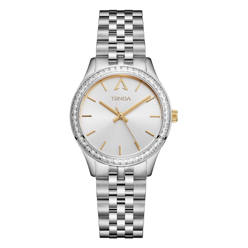 Trnda Women's Stainless Steel Silver Watch, Unique Dial | Trnda32mm
