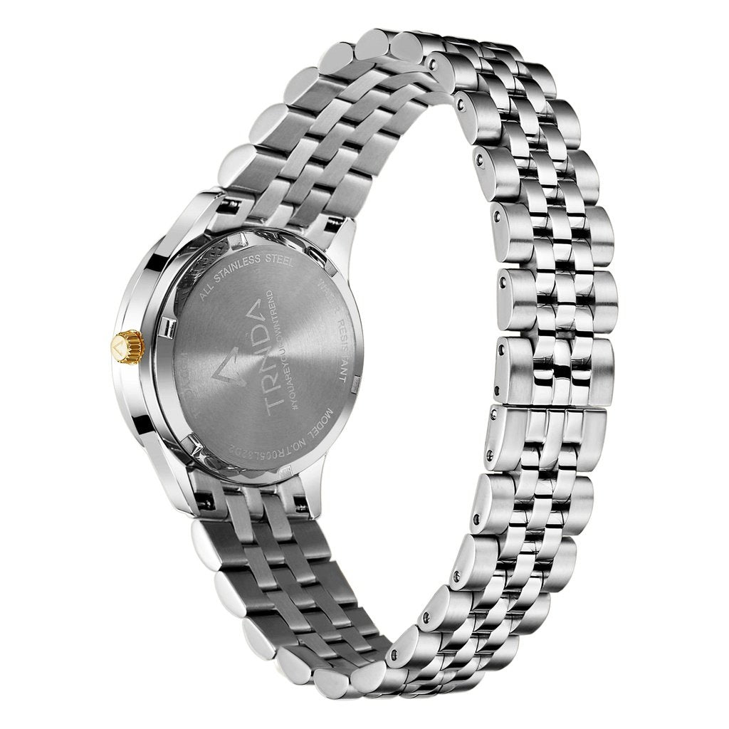 Trnda Women's Stainless Steel Silver Watch, Unique Dial | Trnda32mm