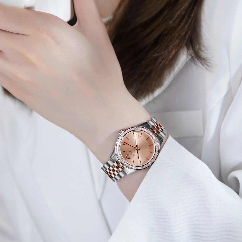 Trnda Women's Stainless Steel Watch, Rose Gold Dial | Tr32mm